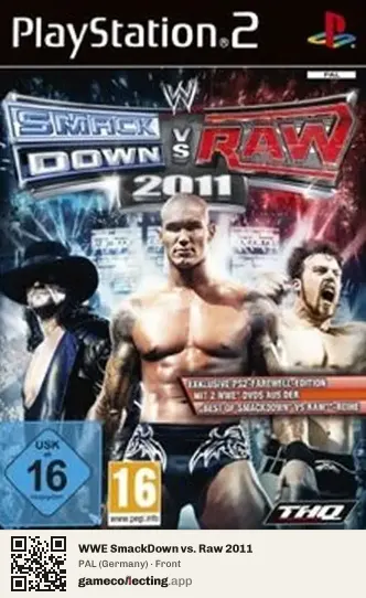 WWE SmackDown vs. Raw 2011 PlayStation 2, Germany box front