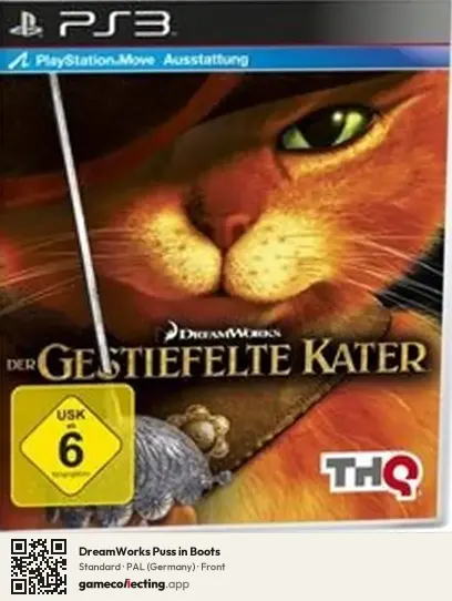 DreamWorks Puss in Boots PlayStation 3, Germany box front