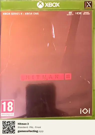 Hitman 3 Xbox Series X, PAL box front