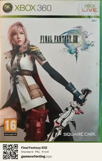 Final Fantasy XIII Xbox 360, PAL box front