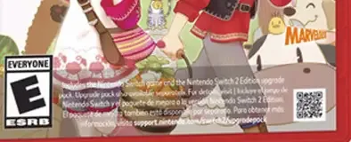 Story of Seasons: Grand Bazaar, the ESRB box on its front
