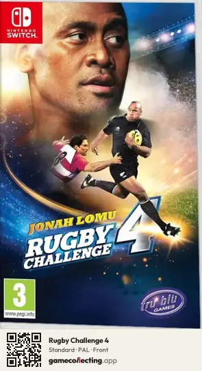 Rugby Challenge 4 Nintendo Switch, PAL box front