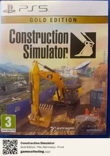 Construction Simulator PlayStation 5, Germany box front