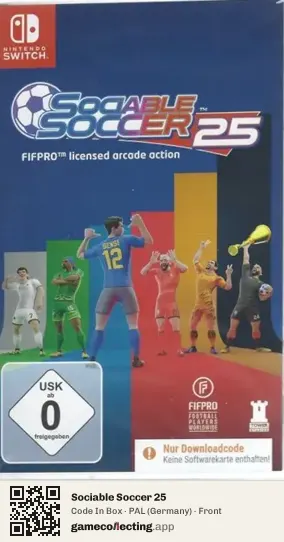 Sociable Soccer 25 Nintendo Switch, Germany box front