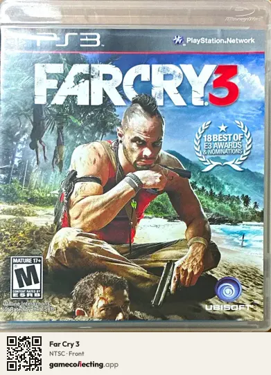 Far Cry 3 PlayStation 3, NTSC box front