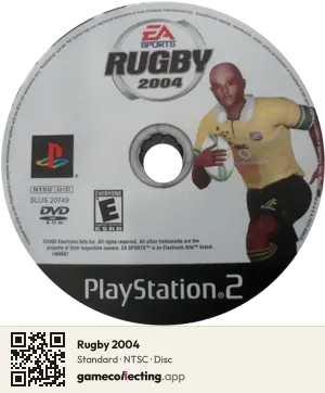 Rugby 2004 PlayStation 2, NTSC disc