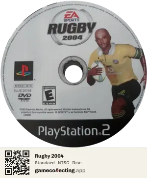 Rugby 2004 PlayStation 2, NTSC disc