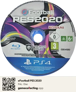 eFootball PES 2020 PlayStation 4, PAL disc