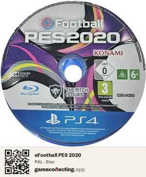 eFootball PES 2020 PlayStation 4, PAL disc