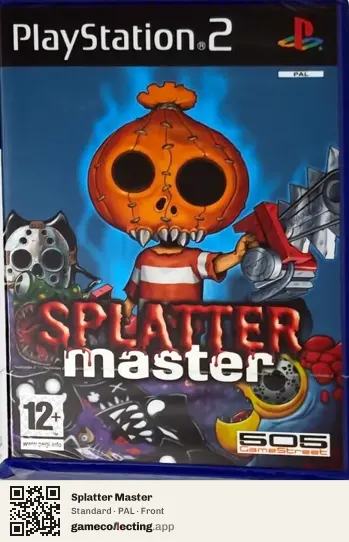 Splatter Master PlayStation 2, PAL box front