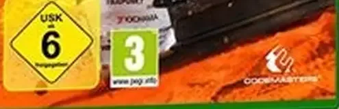 Dirt 4, the USK square on its front