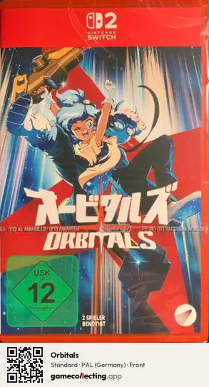 Orbitals Nintendo Switch 2, Germany box front
