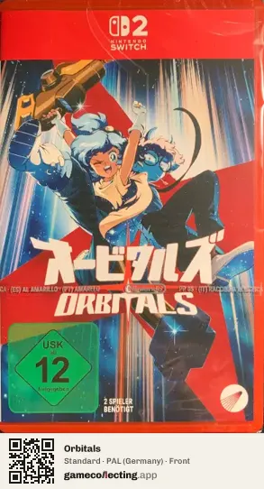 Orbitals Nintendo Switch 2, Germany box front