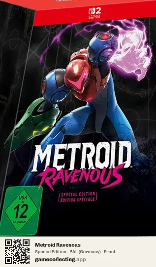 Metroid Ravenous Nintendo Switch 2, Germany box front