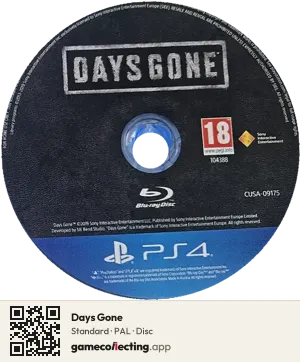 Days Gone PlayStation 4, PAL disc