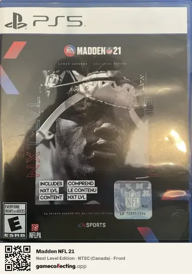 Madden NFL 21 PlayStation 5, Canada box front