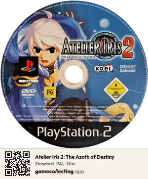 Atelier Iris 2: The Azoth of Destiny PlayStation 2, PAL disc