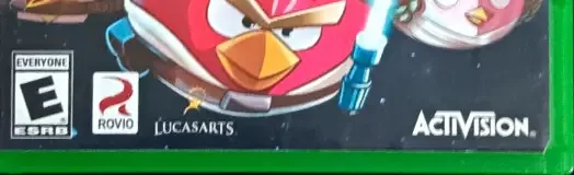 Angry Birds Star Wars, the ESRB box on its front