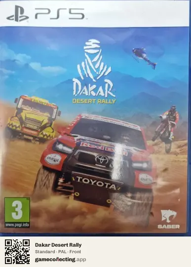 Dakar Desert Rally PlayStation 5, PAL box front