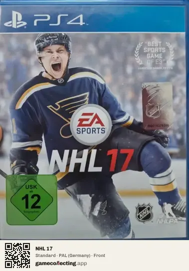 NHL 17 PlayStation 4, Germany box front
