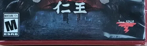 Nioh, the ESRB box on its front