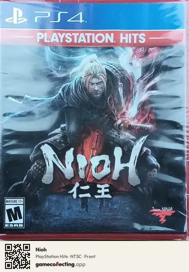 Nioh PlayStation 4, NTSC box front