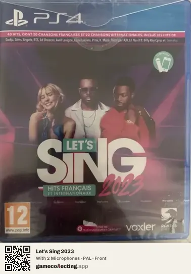 Let's Sing 2023 PlayStation 4, PAL box front