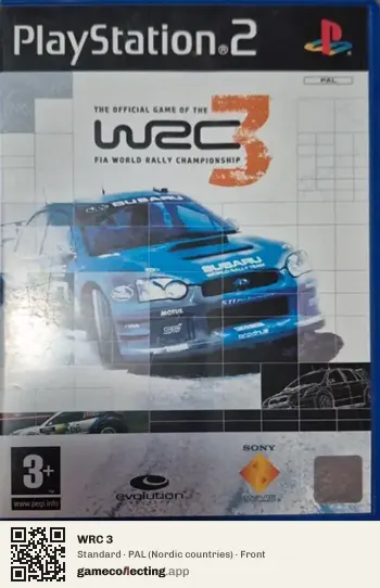 WRC 3 PlayStation 2, Nordic countries box front