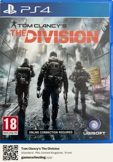 Tom Clancy's The Division PlayStation 4, United Kingdom box front