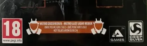 Metro Redux, the PEGI square on its front