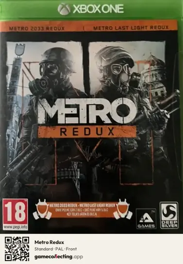 Metro Redux Xbox One, PAL box front