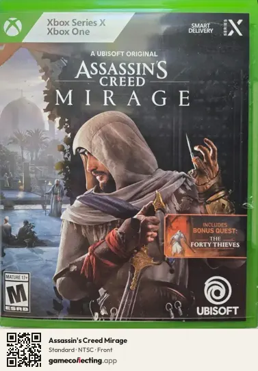 Assassin's Creed Mirage Xbox Series X, NTSC box front