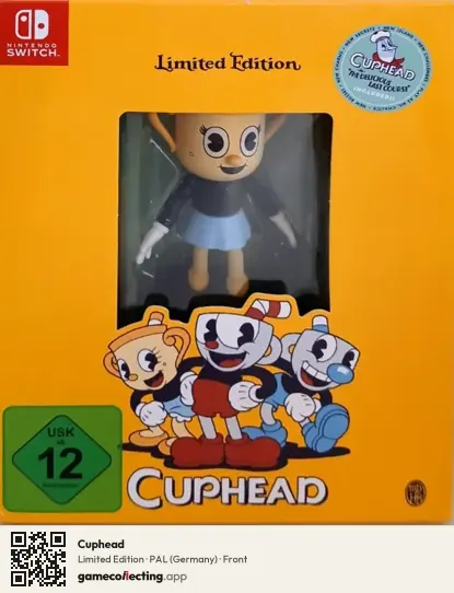 Cuphead Nintendo Switch, Germany box front