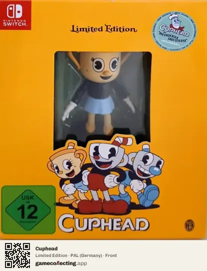 Cuphead Nintendo Switch, Germany box front