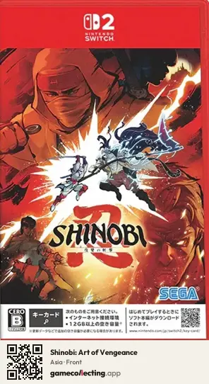 Shinobi: Art of Vengeance Nintendo Switch 2, Asia box front
