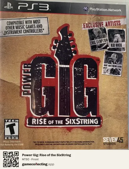 Power Gig: Rise of the SixString PlayStation 3, NTSC box front