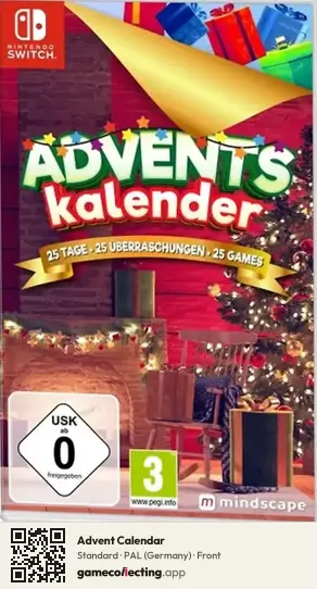 Advent Calendar Nintendo Switch, Germany box front