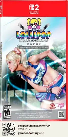 Lollipop Chainsaw RePOP Nintendo Switch 2, NTSC box front