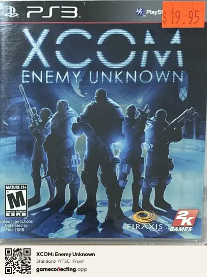 XCOM: Enemy Unknown PlayStation 3, NTSC box front