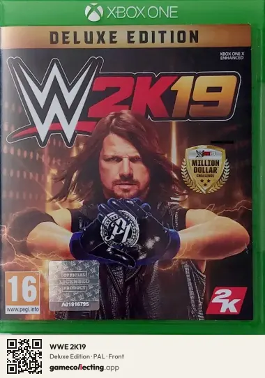 WWE 2K19 Xbox One, PAL box front