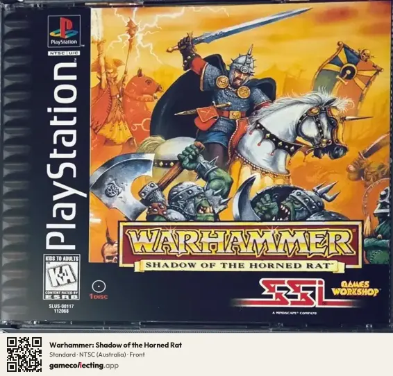 Warhammer: Shadow of the Horned Rat PlayStation, Australia box front