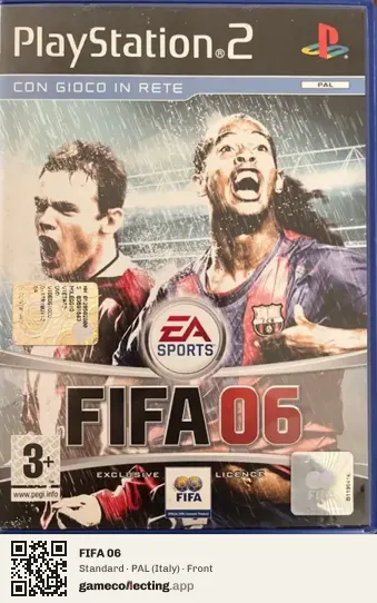 FIFA 06 PlayStation 2, Italy box front
