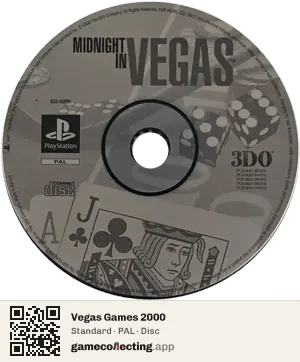 Vegas Games 2000 PlayStation, PAL disc