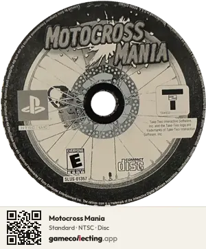 Motocross Mania PlayStation, NTSC disc