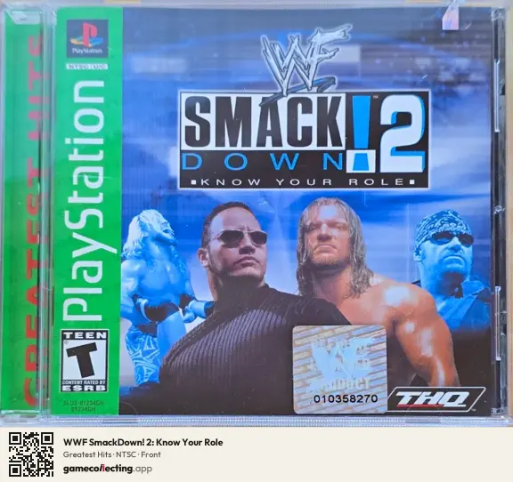 WWF SmackDown! 2: Know Your Role PlayStation, NTSC box front