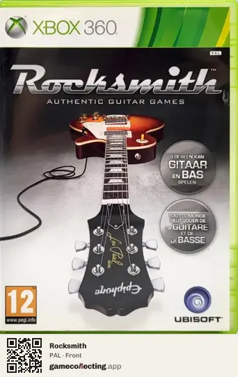 Rocksmith Xbox 360, PAL box front