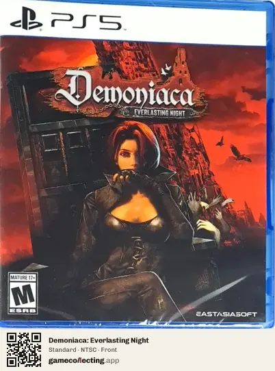 Demoniaca: Everlasting Night PlayStation 5, NTSC box front