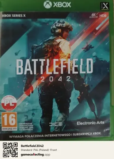 Battlefield 2042 Xbox Series X, Poland box front