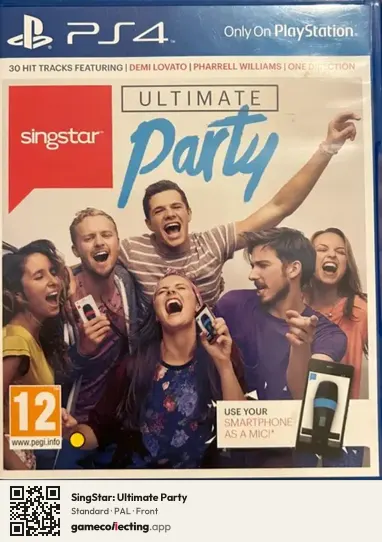 SingStar: Ultimate Party PlayStation 4, PAL box front