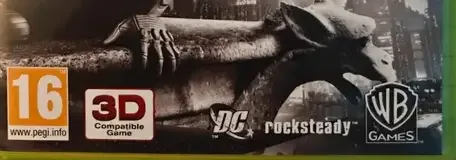 Batman: Arkham City, the PEGI square on its front